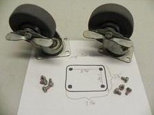 Vintage Snap-on 2 Piece 400-3-12 Locking Swivel Casters From Kra378c Roll Cab