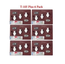 x6  Trojan T-105 Plus 6 Volt 225 Ah Flooded Lead Acid Deep Cycle Battery