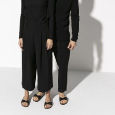 BIRKENSTOCK MADRID BLACK SLIPPERS MEN WOMEN BLACK TIGHT FIT