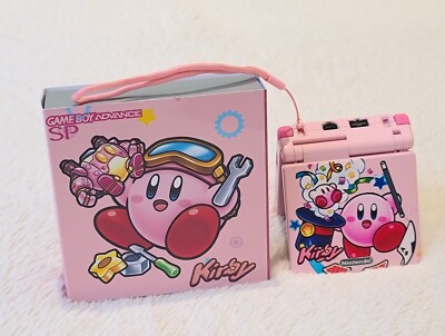Nintendo Game Boy Advance SP X Kirby 369 Spiele OVP Backlit M2 IPS Bildschirm GBA