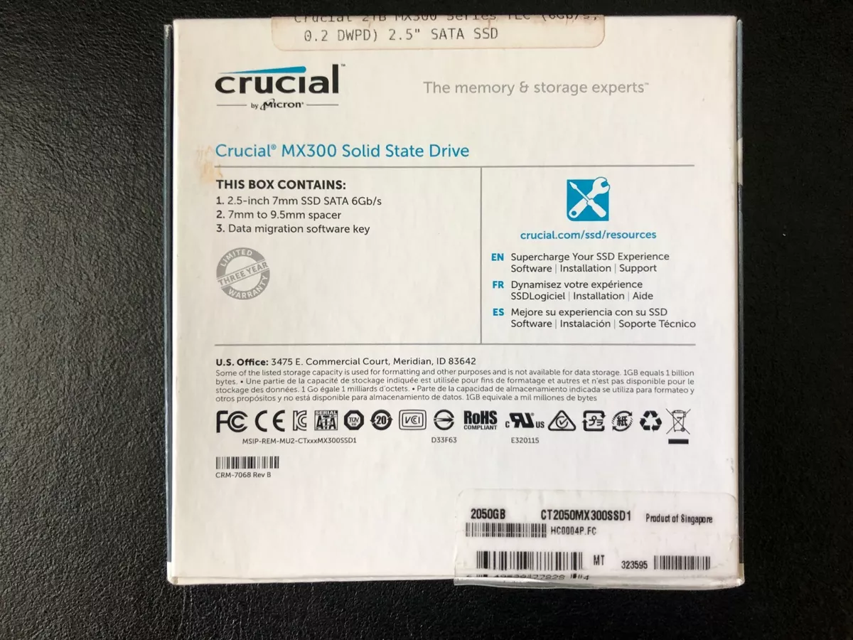 Crucial MX300 CT2050MX300SSD1 2TB SATA 2.5