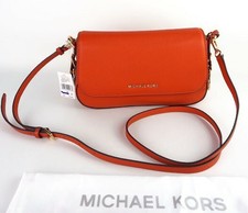 michael kors bedford legacy leather flap shoulder bolsa