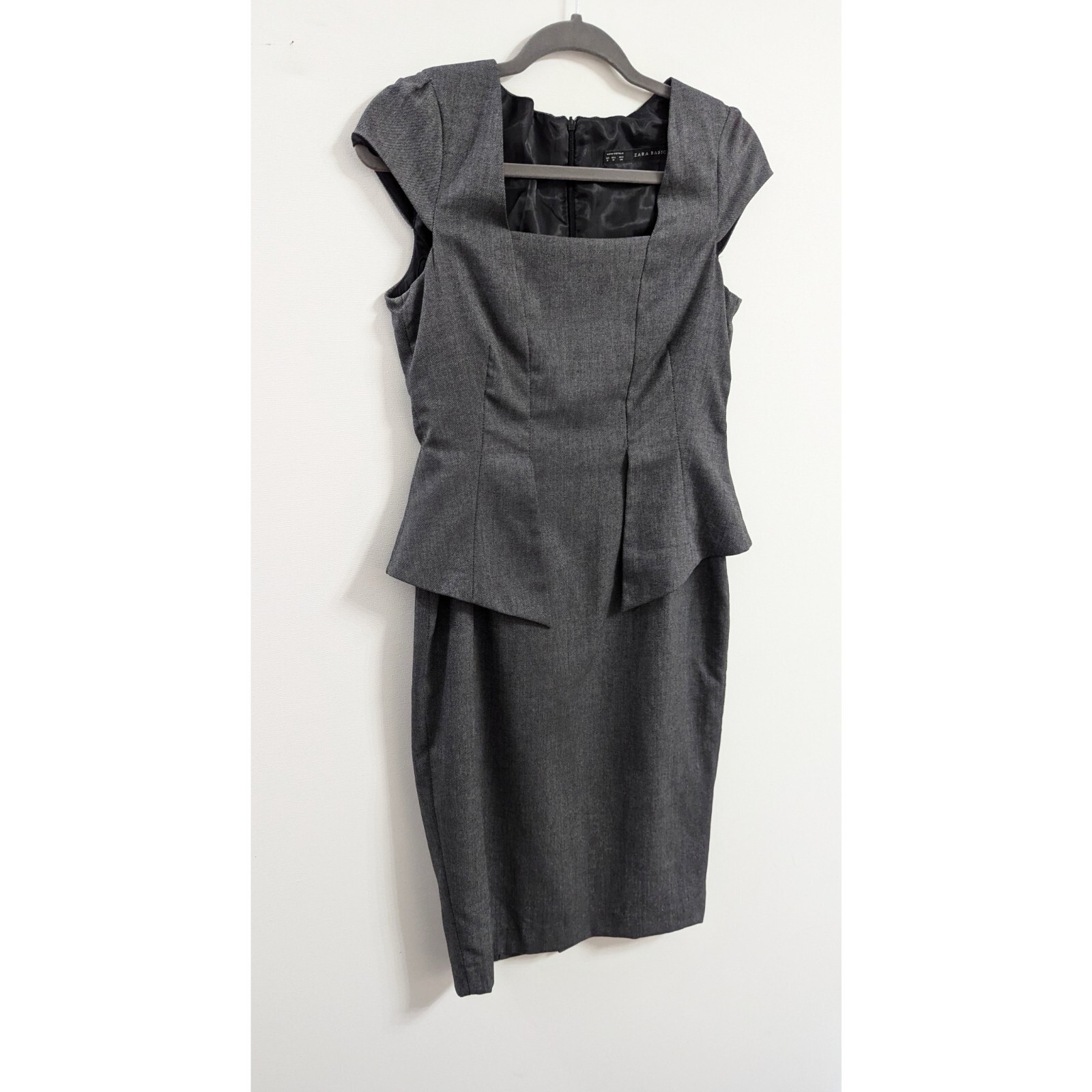 ZARA Peplum Pencil Dress Women's Size M