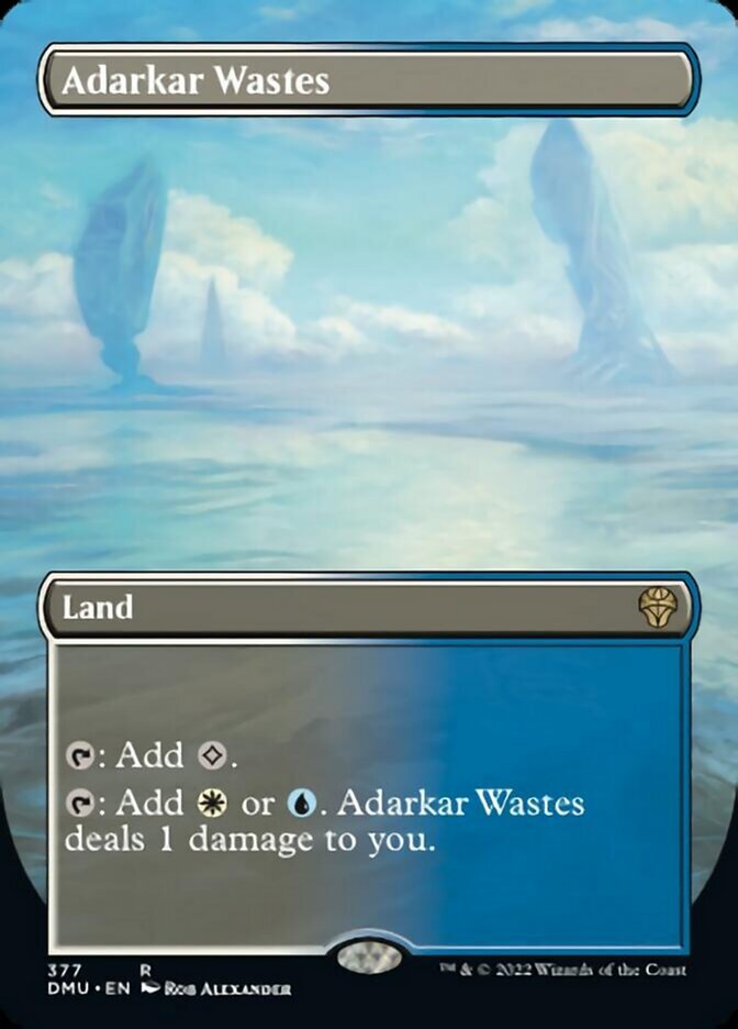 Adarkar Wastes Borderless Alternate Art Dominaria United Near Mint Card
