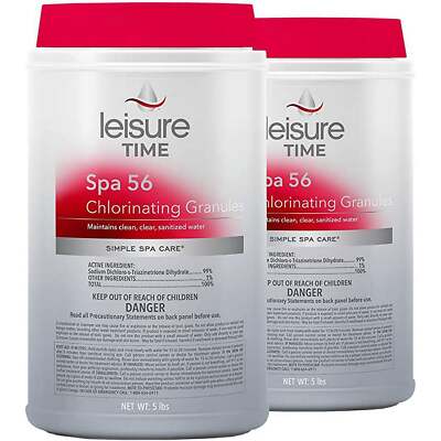 Leisure Time Spa 56 Chlorinating Granules 5lb. (Pack of 2)