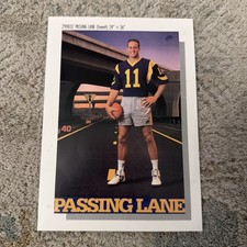 1990 Nike Poster Card #832 Passing Lane Jim Everett Type 3 Rare 5 x 7