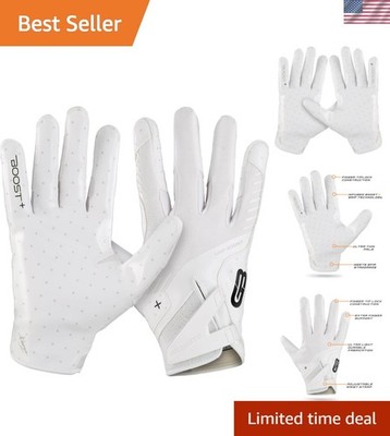 Football Gloves - Solid Stealth 6.0 Boost Plus Sticky Technology - Adult and ...