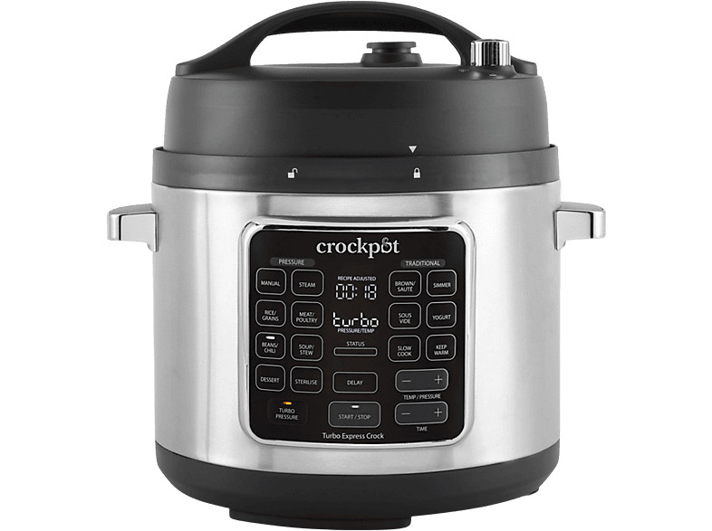Robot de cocina - Crock-Pot Turbo Express CSC062X, Multicooker, 5.6 l, Sous Vide
