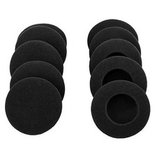 10 Pcs 5Cm Foam Ear Pads, Headphone Earpads Ear Tips Replacement Sponge Covers f