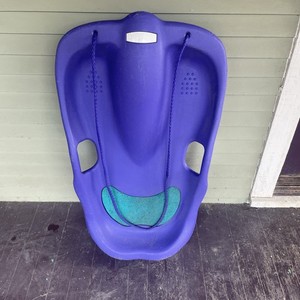 Purple Rubbermaid Thick Heavy Duty Sled With Handles And Rope