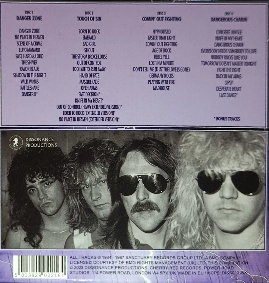 SINNER - Born To Rock : The Noise Years '84-'87  (4-CD) BOXSET - Bild 3 von 3