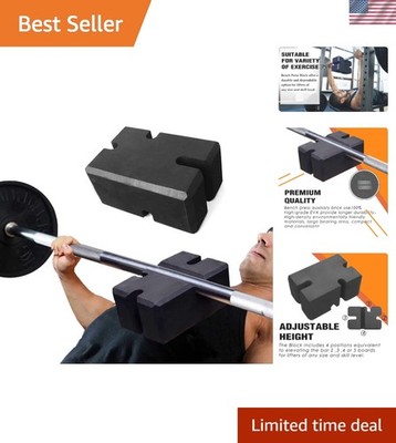 Lightweight and Portable Home Gym Bench Press Block for Enhanced Performance