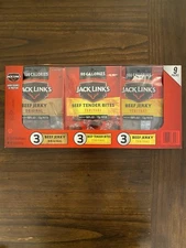 Jack Links Beef Jerky Variety 9 pack ( Teriyaki / Original / Tender Bites )