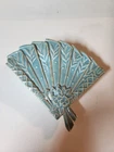 Vintage McCoy Pottery Fan Wall Vase Ceramic Art Deco