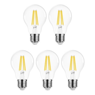 Modee E27 LED Filamentlampe A60 4W 470lm 2700K Warmweiß 5 Stück