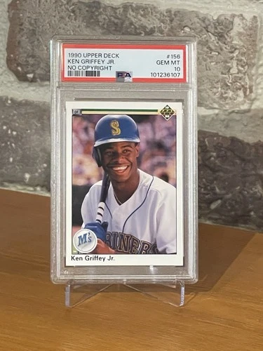 Ken Griffey Jr 1990 Upper Deck  #156 NO COPYRIGHT  Line PSA 10