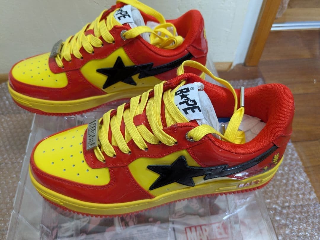 【28.0】BAPE STA IRON MAN A BATHING APE Iron Man Sneakers BAPE STA Size US 7 MARVEL Japan