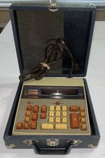 Vintage Victor Medalist 204 Desktop Calculator Works With Case