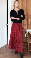 RARE Emerson Fry Love Tomas Collection Skirt - Lantern Flower Rouge XS/Small
