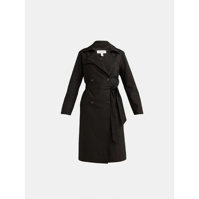 Sofia Jeans Women s Double Breasted Trench Coat   Size Medium 8-10 Black NWT