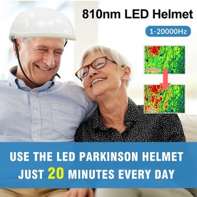 810nm PBM Therapy Helmet for Brain Injury Neuroprotection Adjustable 1-20000Hz