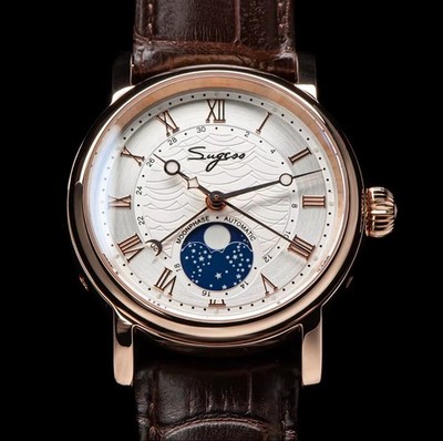 Sugess MoonPhase Master SU2108SZ 40mm Automatic Seagull ST2108 Sapphire Crystal.