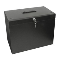 Cathedral Products A4 Steel File Box with Starter Pack of 5 Suspension Files