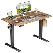  Electric Standing Desk - 40 x 24 inch Adjustable Height 40 x 24IN Rustic Brown