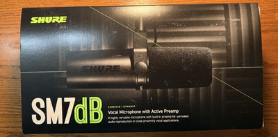 Shure SM7dB Dynamic Vocal Microphone.  Authentic Product Guaranteed.