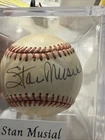 STAN MUSIAL Signed Official Feeney MLB Baseball-CARDINALS-HOF-PSA-Very Nice!
