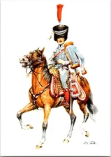 Tritt Military Artwork Soldier Horseback French Empire Captain Postcard C268