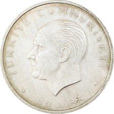 Turquie, 10 Lira, ND-1980, Istanbul, Argent, TTB+, KM:894