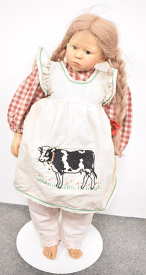 Vintage Götz Puppe ''Rosel'' von Karin Schmidt Limited Edition 370/1000 68cm
