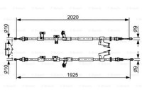 Bosch 1 987 482 709 Cable, Parking Brake For Ford Ford Australia