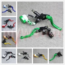 Fit For HONDA Motorcycle 22mm Clutch Brake Levers Master Cylinder Reservoir Set