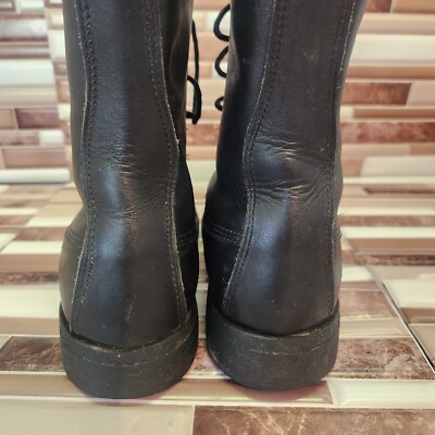Addison Shoe Company Military Flight Boots Steel Toe Black