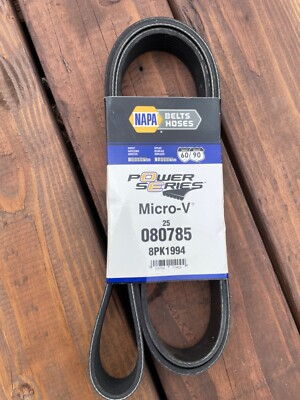 #ad #ad Serpentine Belt NAPA power series Micro V 25 080785 NEW $12.95