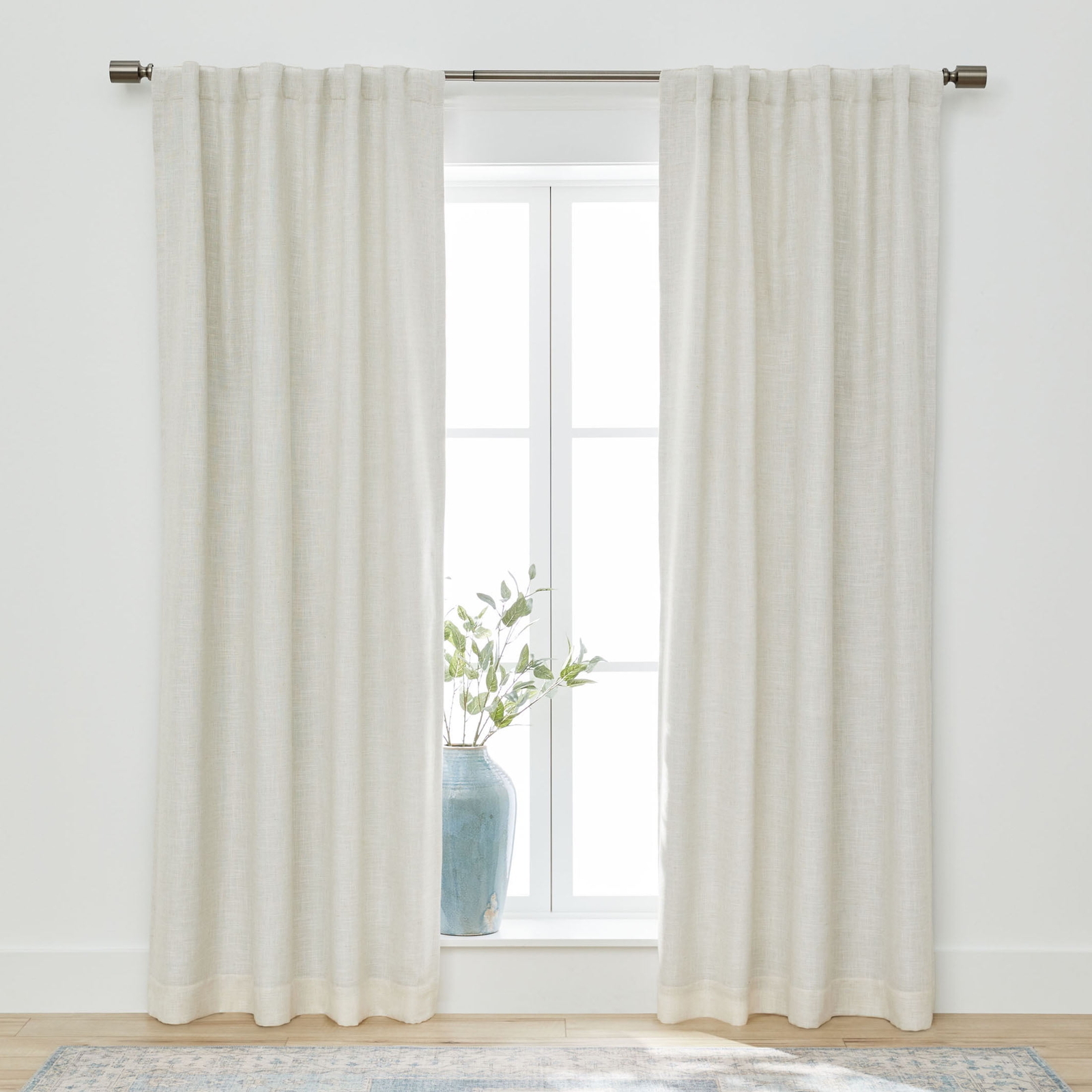 Better Homes & Gardens Linen Blend Curtain, Single Panel/  Vanilla Dream
