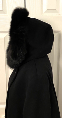 FLEURETTE Loro Piana ITALY Wool Coat Women 24 Double Breasted FOX