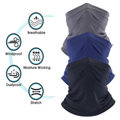 Outdoor UV Protection Half Face Mask Scarf Cycling Magic Neck Gaiter Face Cover