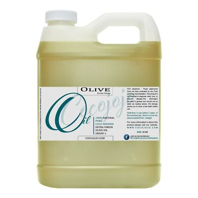 Olive oil 100% pure premium grade a extra virgin 32 ounces non-gmo additive free