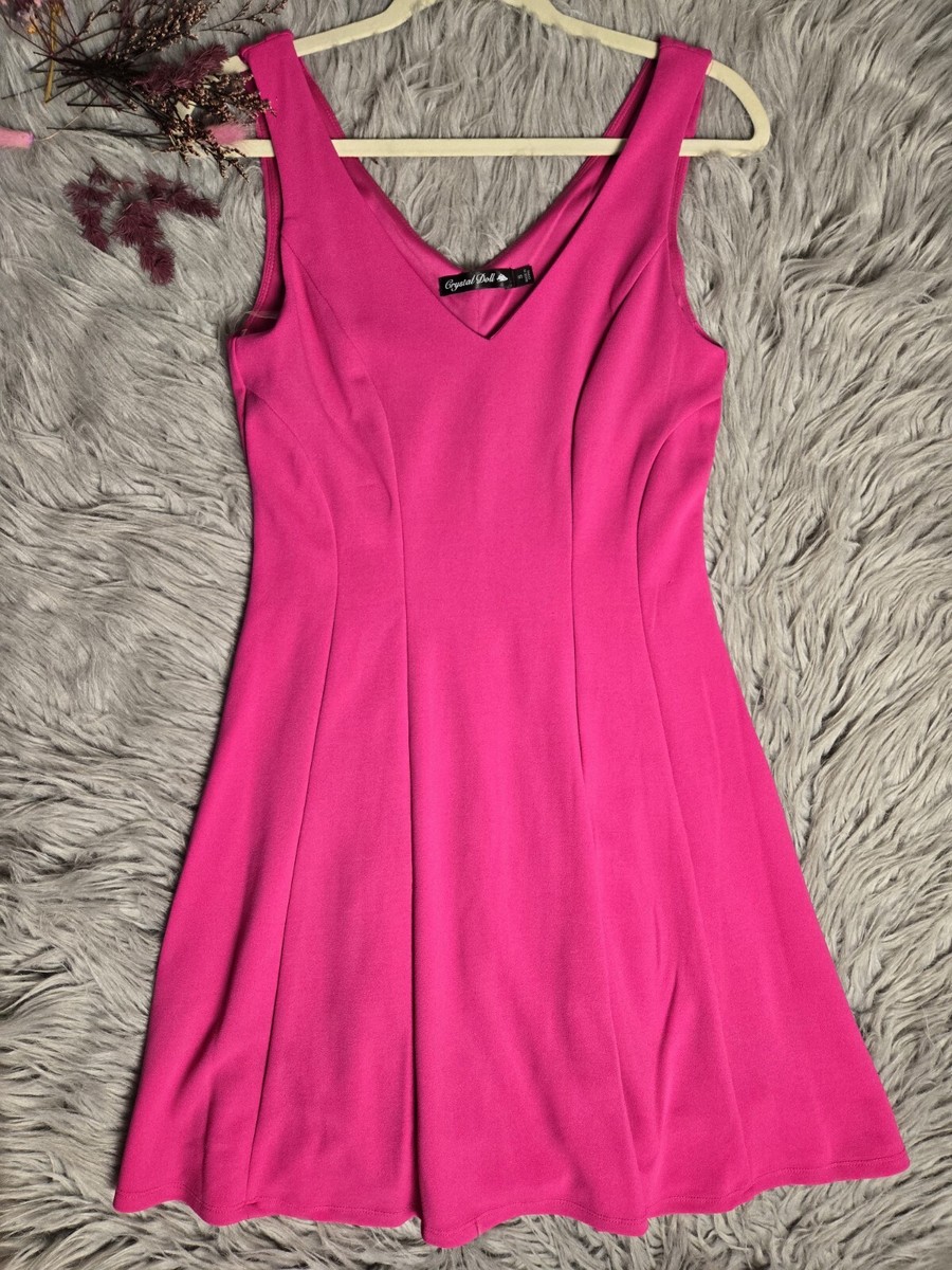 open lace back dress Chiffon Short Junior Bridesmaid Dress, Blush main image 1