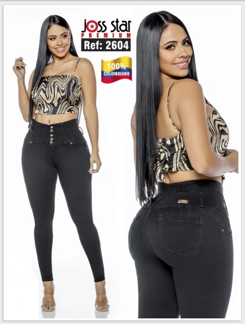 Colombian Jeans Black - push up - Black - Amatista Jeans