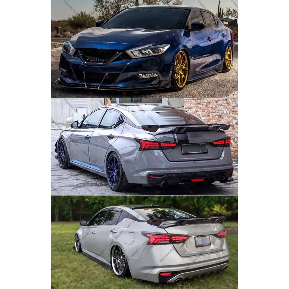 For Nissan Maxima Altima 54"PRO Style Rear Trunk Spoiler Racing Wing Gloss Black - Image 2 of 4