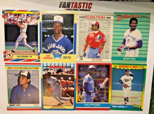 1988 Fleer Baseball YOU PICK - All-Star, Superstars, Headliners, MVP, Best etc - Photo 1 sur 2
