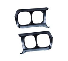 1969 Firebird Fender Extension Headlight Headlamp Bezels Housing Surrounds PAIR 