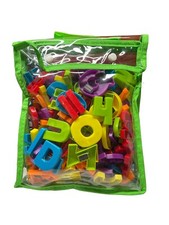 Lot of Magnetic Plastic Letters Alphabet and numbers Educational C1