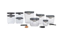 Airtight Food Storage Container Set with Magnetic Accessories for Bakers