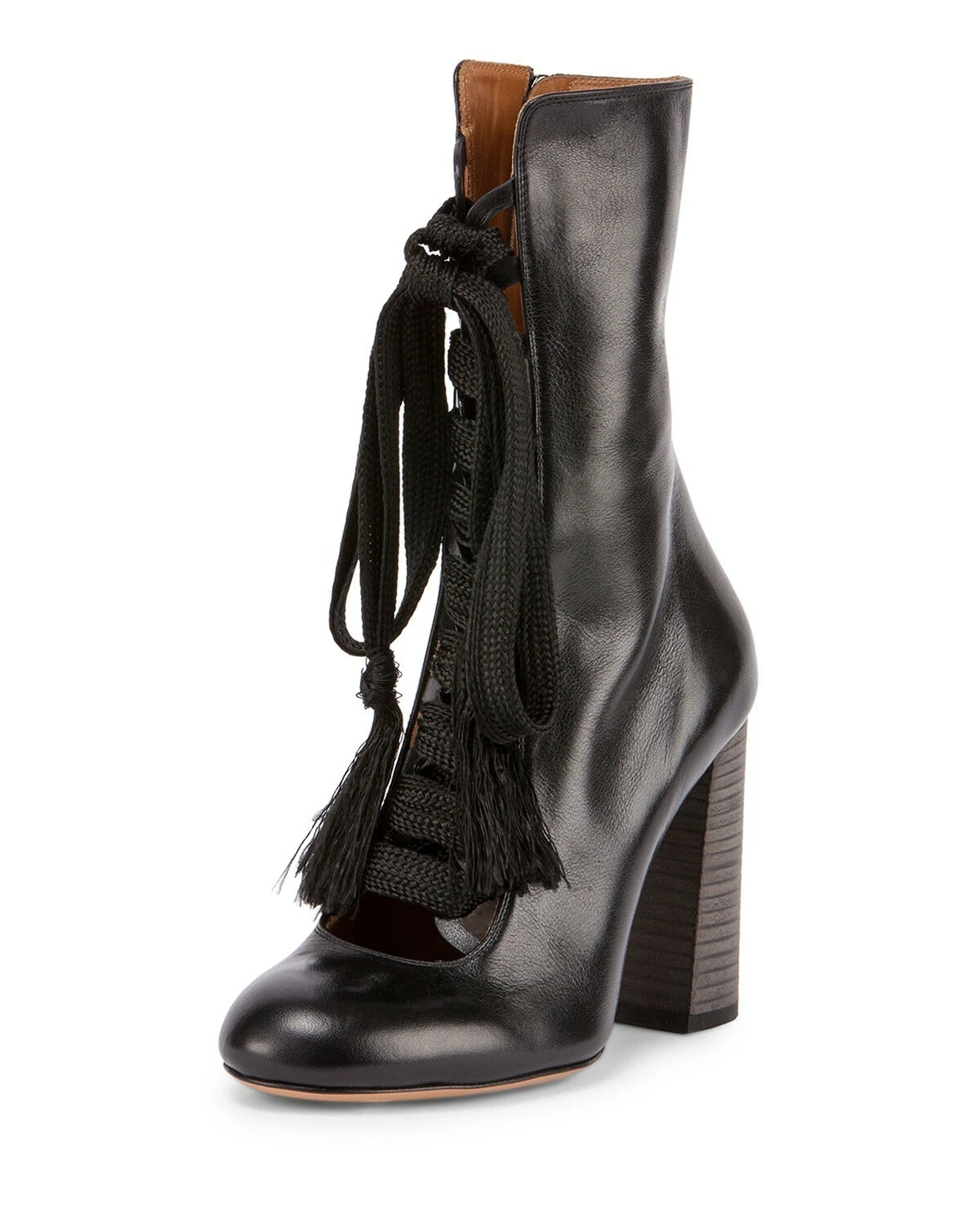 Chloe — Chloe Harper Leather Lace Up Boots Sz 37