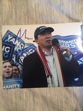 Andrew Yang Signed Autographed 8x10 Photo Politics President 2020? Proof
